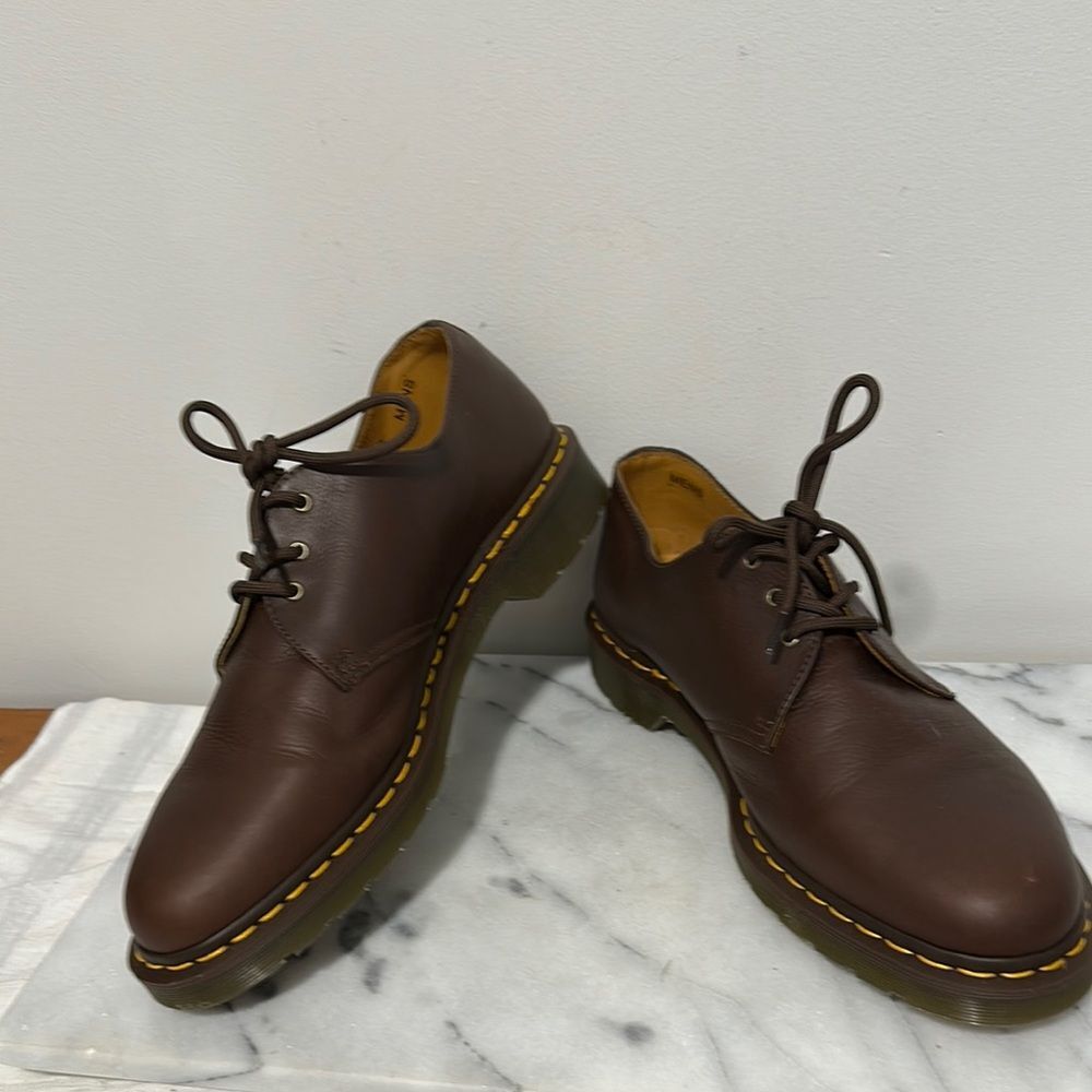 Dr Doc Martens Oxford Classic Brown Leather Men's Shoes Sz 13 NEW no box - Picture 4 of 15